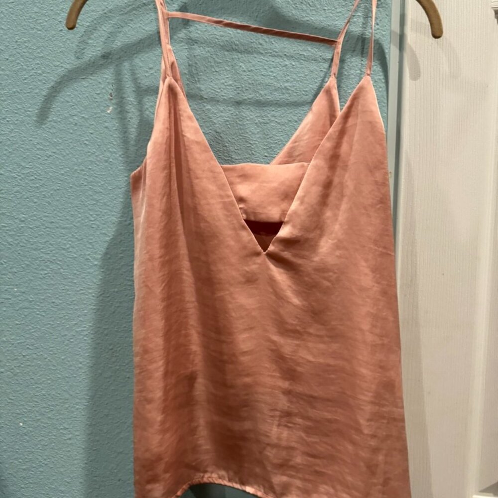 Shinestar Blush Pink Top V-Neck Women's (Size Medium)